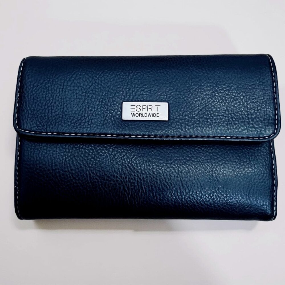 VTG 90s Esprit Black Vegan Leather Wallet